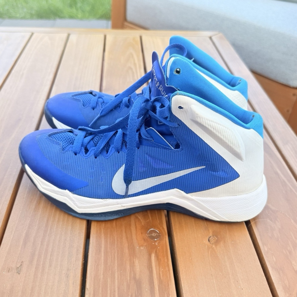 Nike Zoom Hyperquickness  Blue Basketball Shoes Size 9 Men